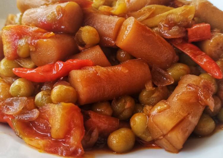 Cara Gampang memasak Sosis Pedas Manis🌶🍅 yang simpel
