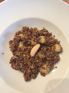 Una foto de Quinoa con gnocchis