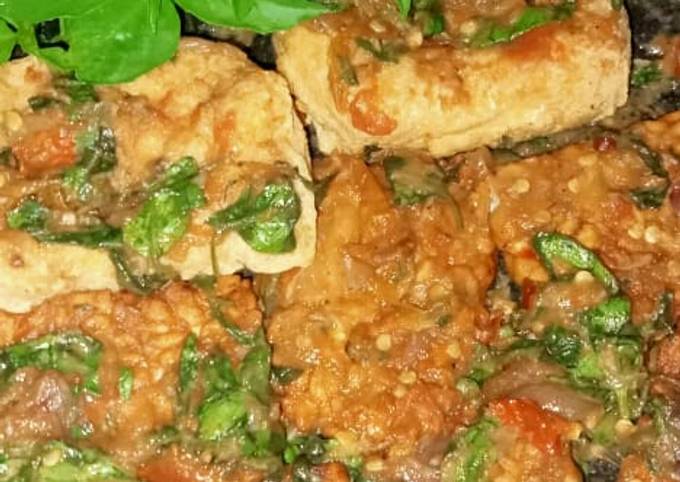 Cara Membuat Penyet tahu tempe kemangi Simpel