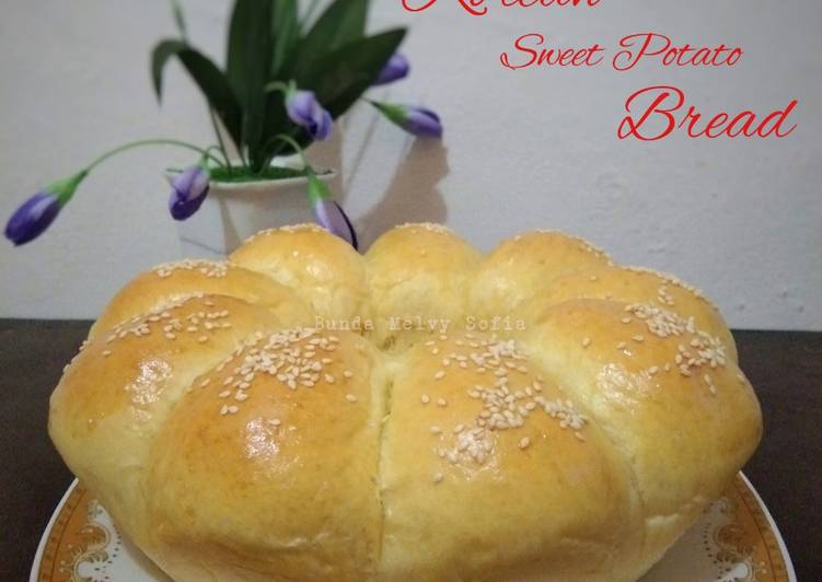 Korean Sweet Potato Bread (Roti Ubi ala Korea)