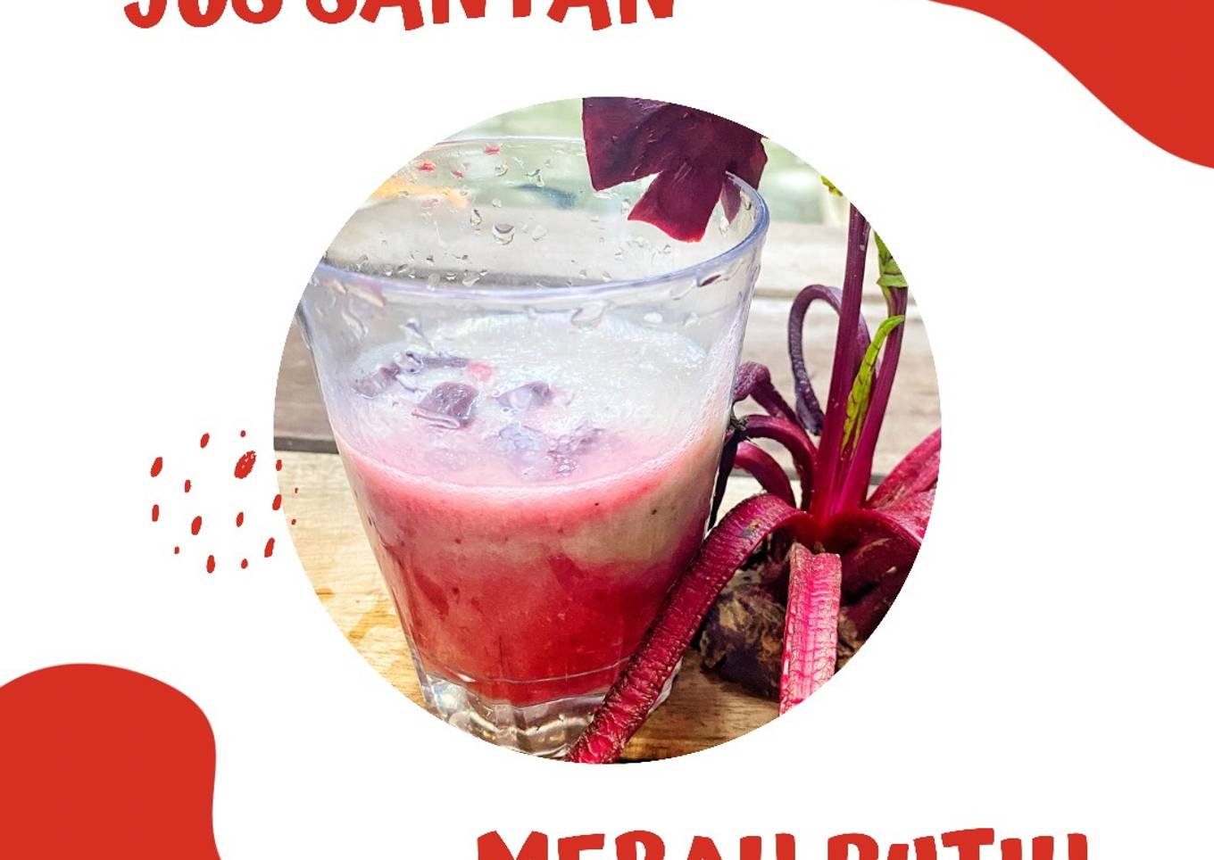 Jus santan sehat diet kolesterol merah putih