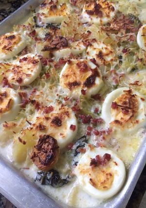 Una foto de Col gratinada 🥬