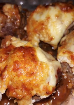 Una foto de Albóndigas de carne gratinadas