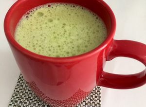 Una foto de Té de matcha