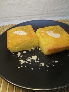صورة لوصفة بسبوسه سهله وسريعه🥧