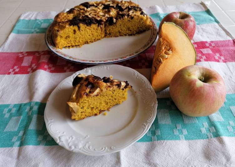 Steps to Make Any-night-of-the-week Torta di zucca con mele