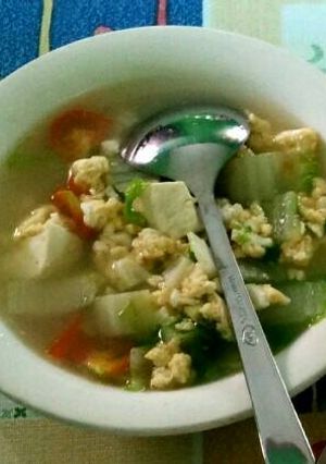 Foto resep Chinese cabbage soup