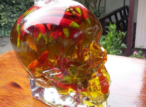 Una foto de Aceite con Ají puta madre