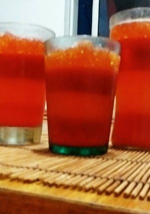 Una foto de Copa bicolor de gelatina