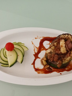 Una foto de Calabacín relleno