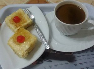 صورة لوصفة بسبوسة كاروهات