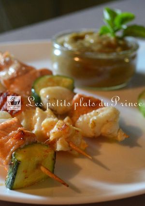 Une photo de Brochettes de poisson