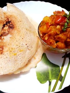 আলু মশালা ধোসা (aloo masala dhosa recipe in Bengali) রেসিপির প্রধান ছবি