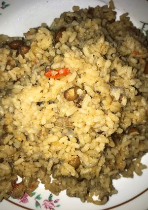 Jollof din shinkafa da wake ainihin hoton girkin
