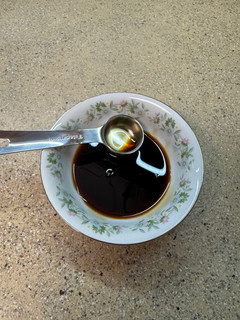 A picture of Dumpling dipping sauce.
