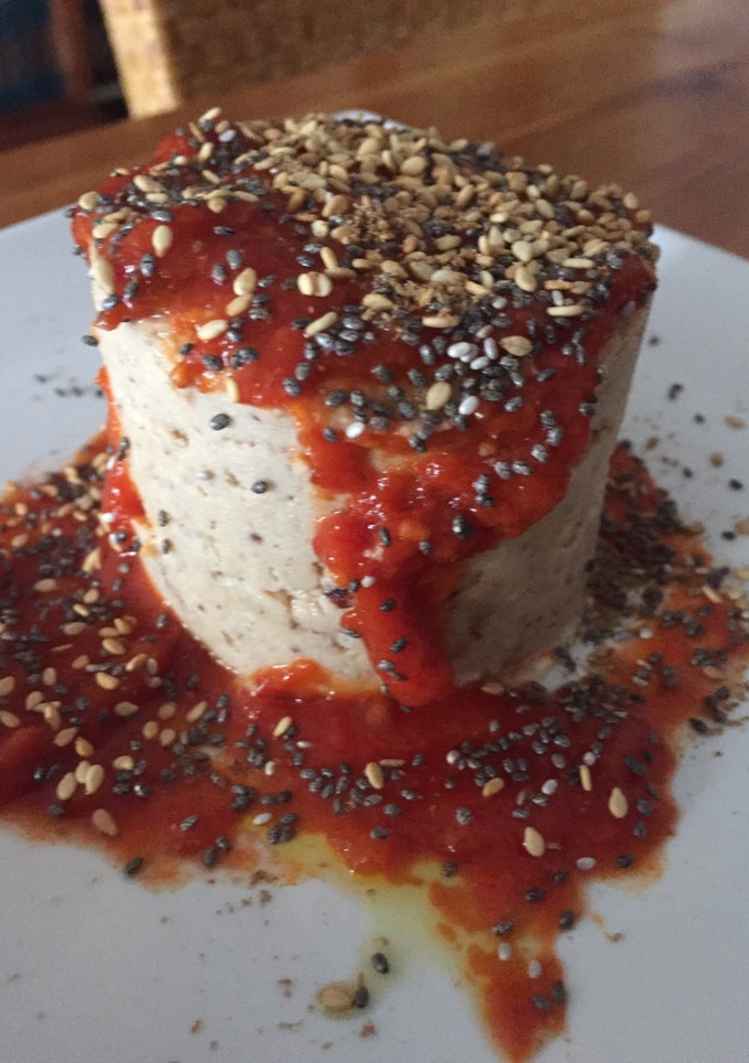 Una foto de Flan de caballa