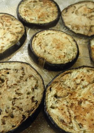 Una foto de Berenjenas al horno crocantes