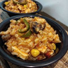 A picture of Mexican Rice.