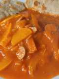 Verduras🧅🌶️guisadas con salchicha🍅🥓🥕
