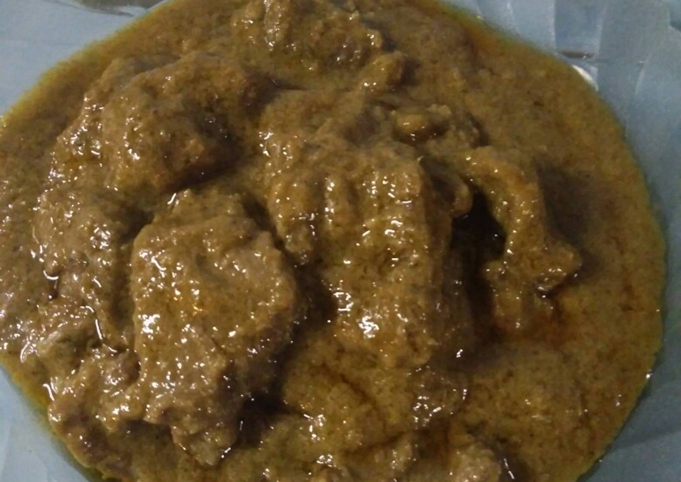 Rendang daging simpel