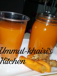 A picture of Carrot and ginger juice.
