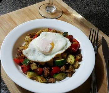 Without Fail Making Recipe Breakfast Potato and Sausage Hash 4 dinner Restaurant Style