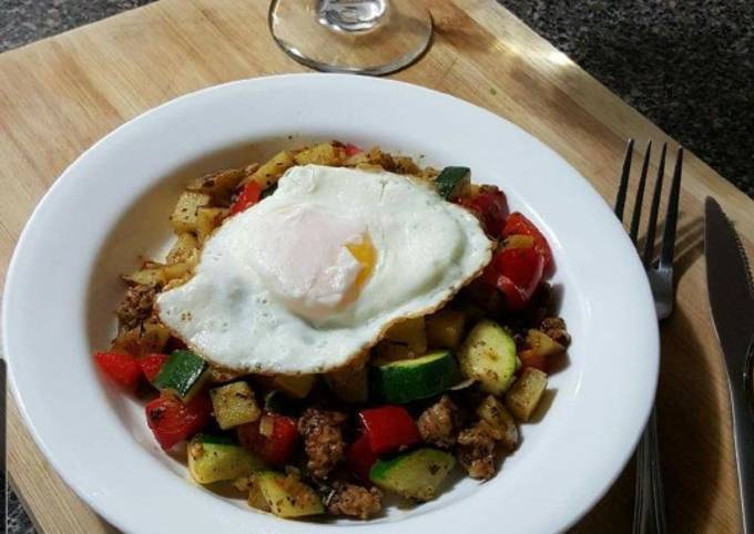 How to Cook Appetizing Breakfast Potato and Sausage Hash (4 dinner)