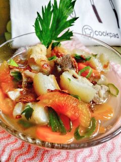 Foto resep Sop Kikil Sapi / Sop Bening Khas Betawi Kikil Dan Daging Sapi