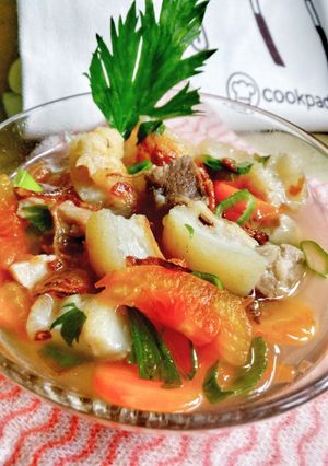 Foto resep Sop Kikil Sapi / Sop Bening Khas Betawi Kikil Dan Daging Sapi
