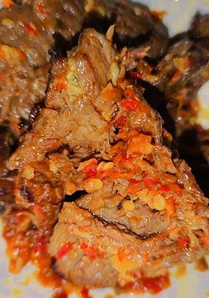 Foto resep Balado dendeng asap