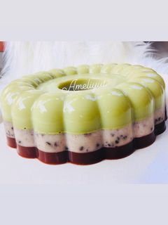 Foto resep Oreo matcha chocolatos pudding (takaran sendok)