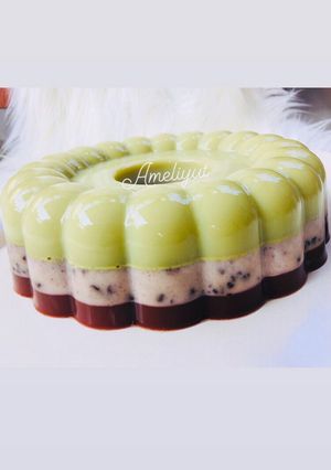 Foto resep Oreo matcha chocolatos pudding (takaran sendok)