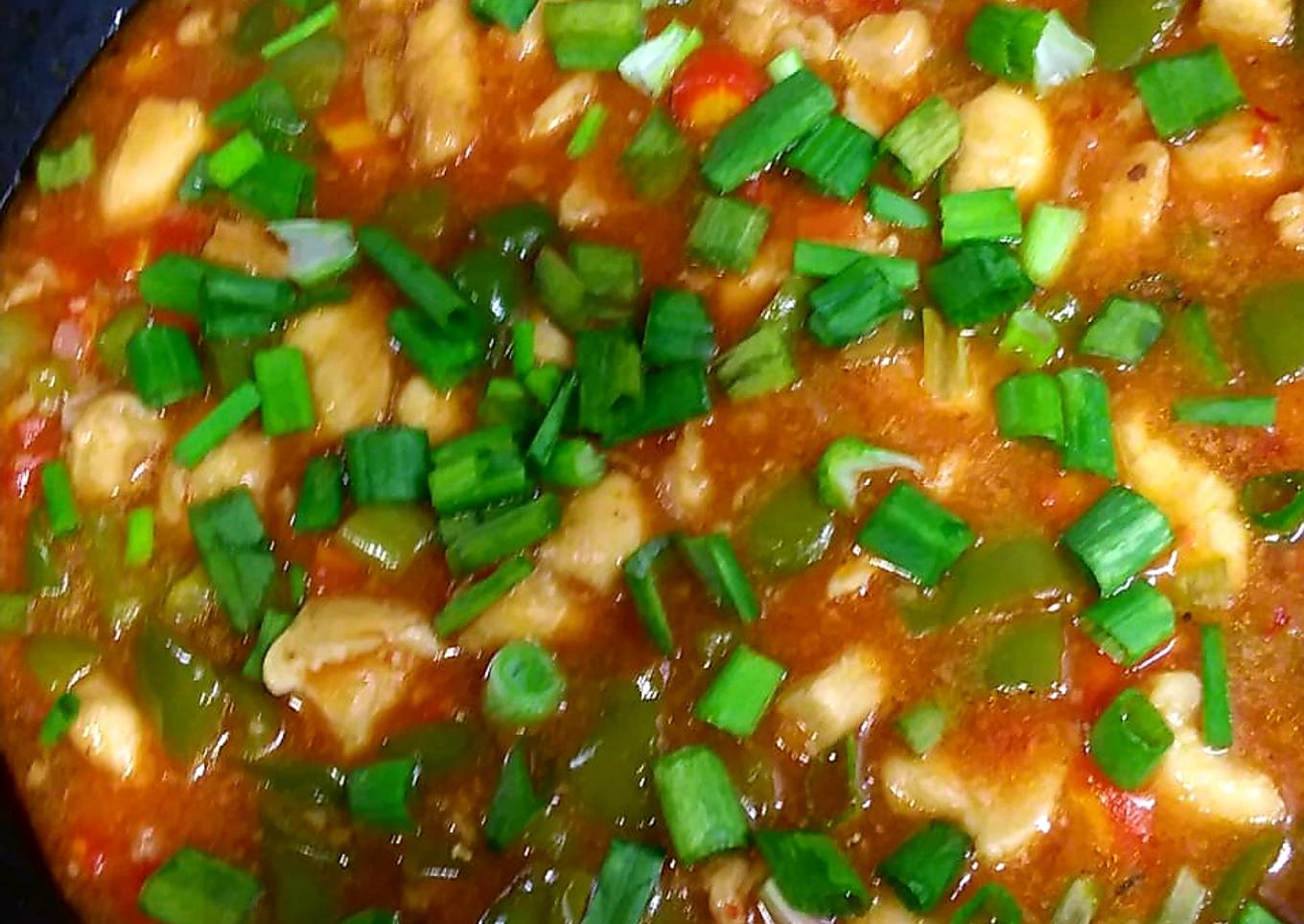 Chicken Shashlik with gravy