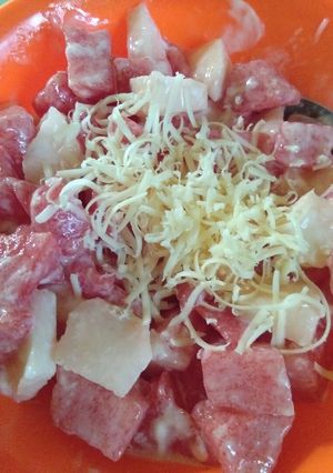 Foto resep Salad buah seadanya