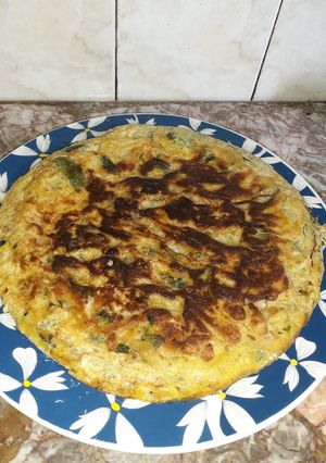 Una foto de Tortilla de zapallito verde 🤤