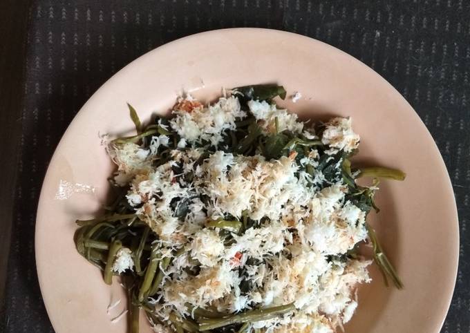 Standar Resep membuat Urap Kangkung Sederhana  nagih banget