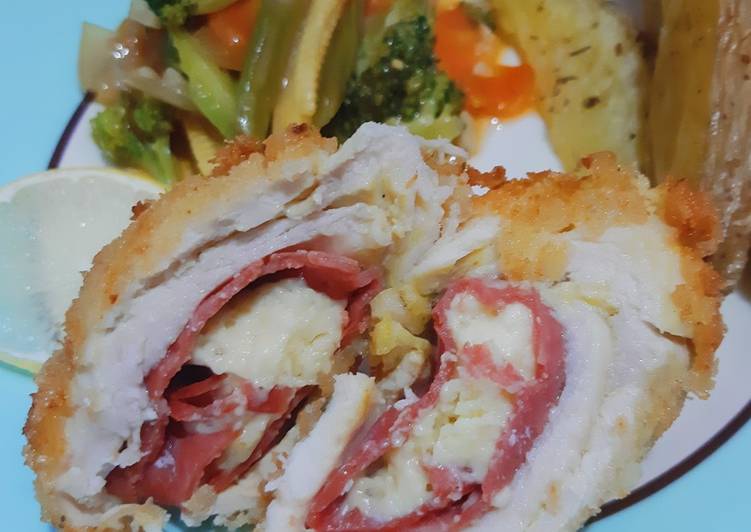 Resep Chicken Cordon Bleu, Enak