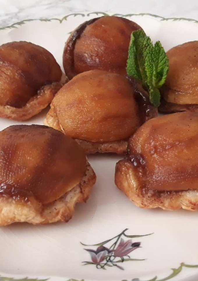 Una foto de Tarta tatín de manzana