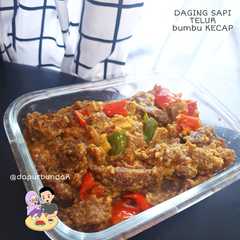 A picture of Daging Sapi Telur Bumbu Kecap.