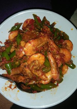 Foto resep Udang pedas manis buncis kriuk