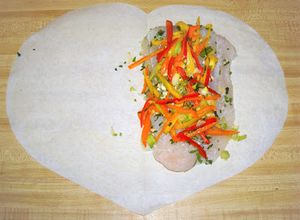 Una foto de Lenguado papillote con corazón
