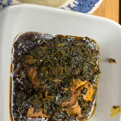 Vegetable soup/ edikang ikong A picture of Vegetable soup/ edikang ikong.