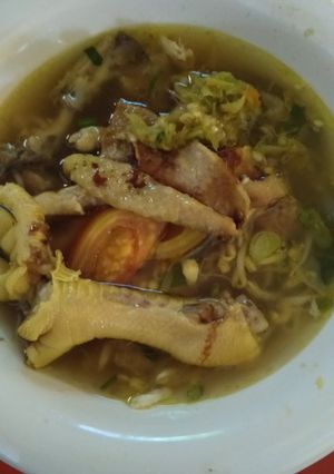 Foto resep Soto ayam kuah kuning makyusss