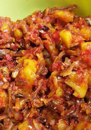 Foto resep Sambal Teri Nanas Favorit Suami