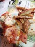 Matambrito a la pizza con papas rústicas sin tacc
