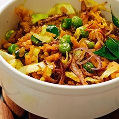A picture of Red Poha Upma.