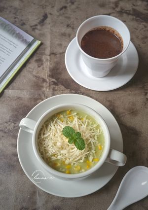 Foto resep Creamy Matcha Jagung Susu Keju