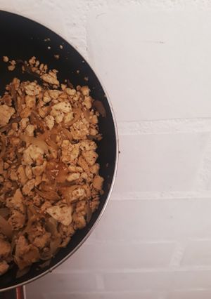 Una foto de Tofu revuelto