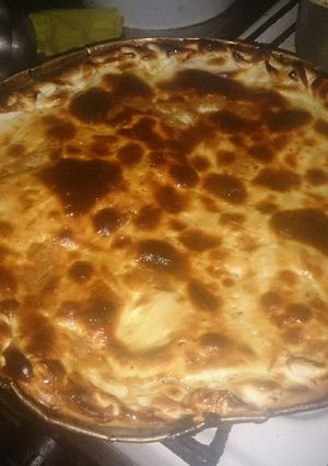 Una foto de Tarta de jamón y queso para Teo