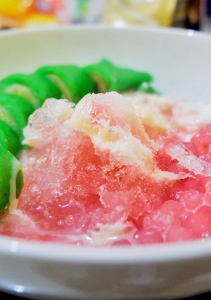 Foto resep Es pisang ijo anti gagal